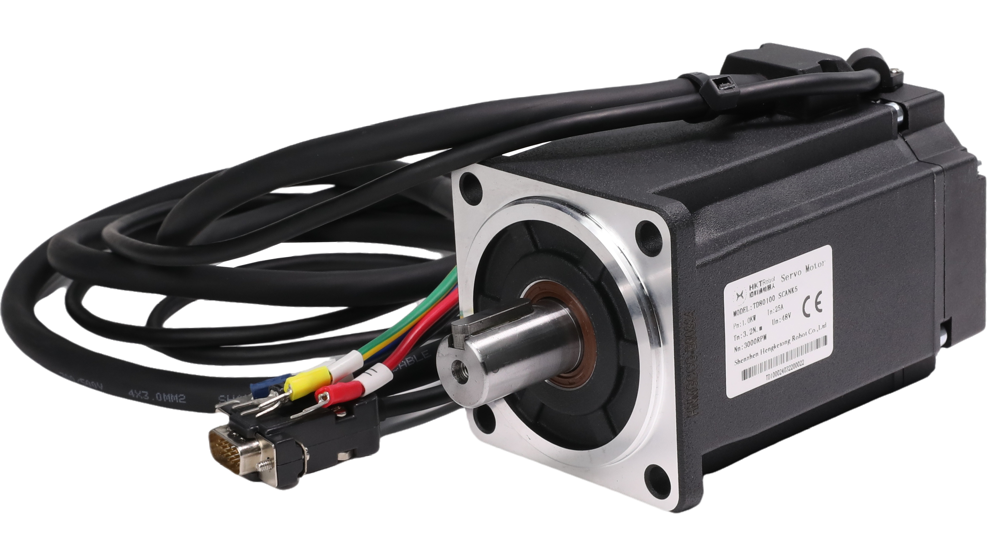 1000W DC 48V Servo Motor 3000rpm 3.2N·m with Servo Drive for AGV Robot (1)