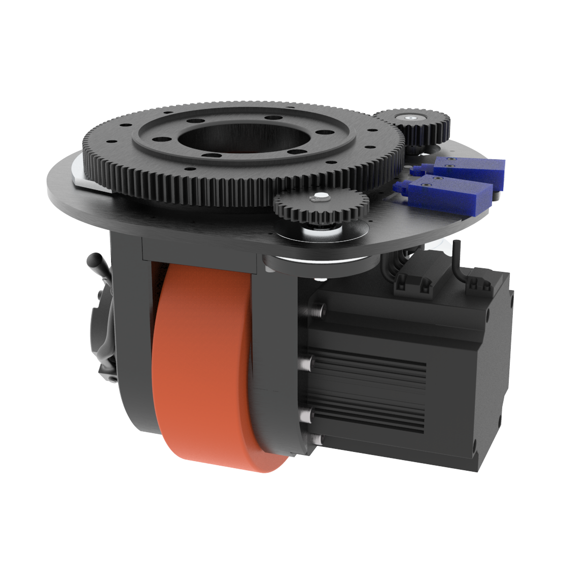 48V DC Industrial AGV Dedicated Horizontal Steering Wheel with Servo D ...