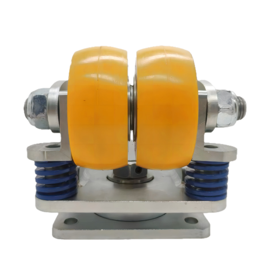 AGV Shock Absorbing Dual Wheel Caster for Manufacturing & Warehousing